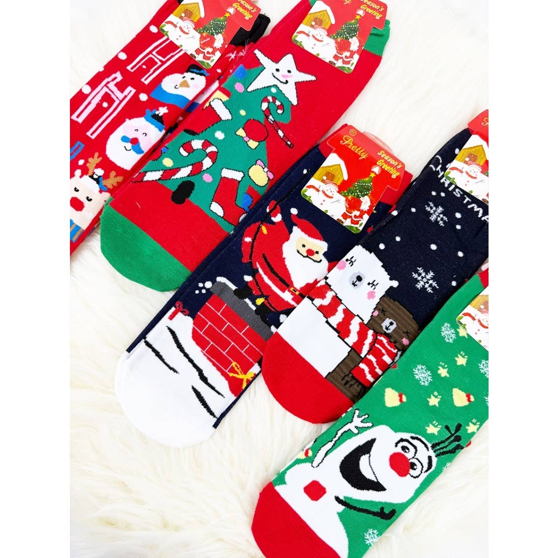 Cute Christmas Theme Socks