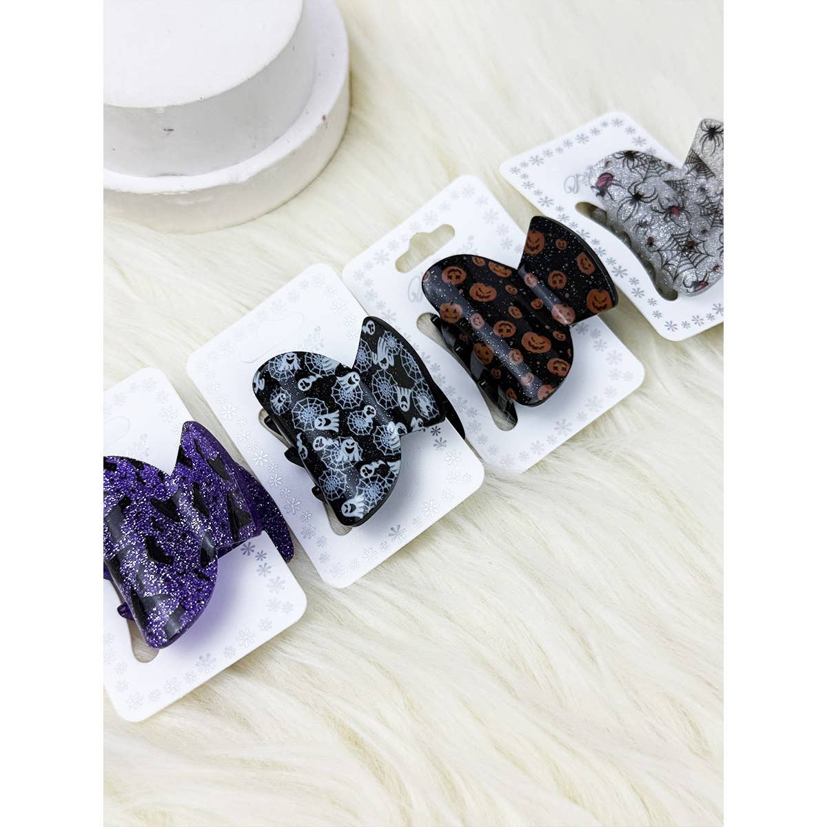 Halloween Theme Printed Mini Hair Claw Clip