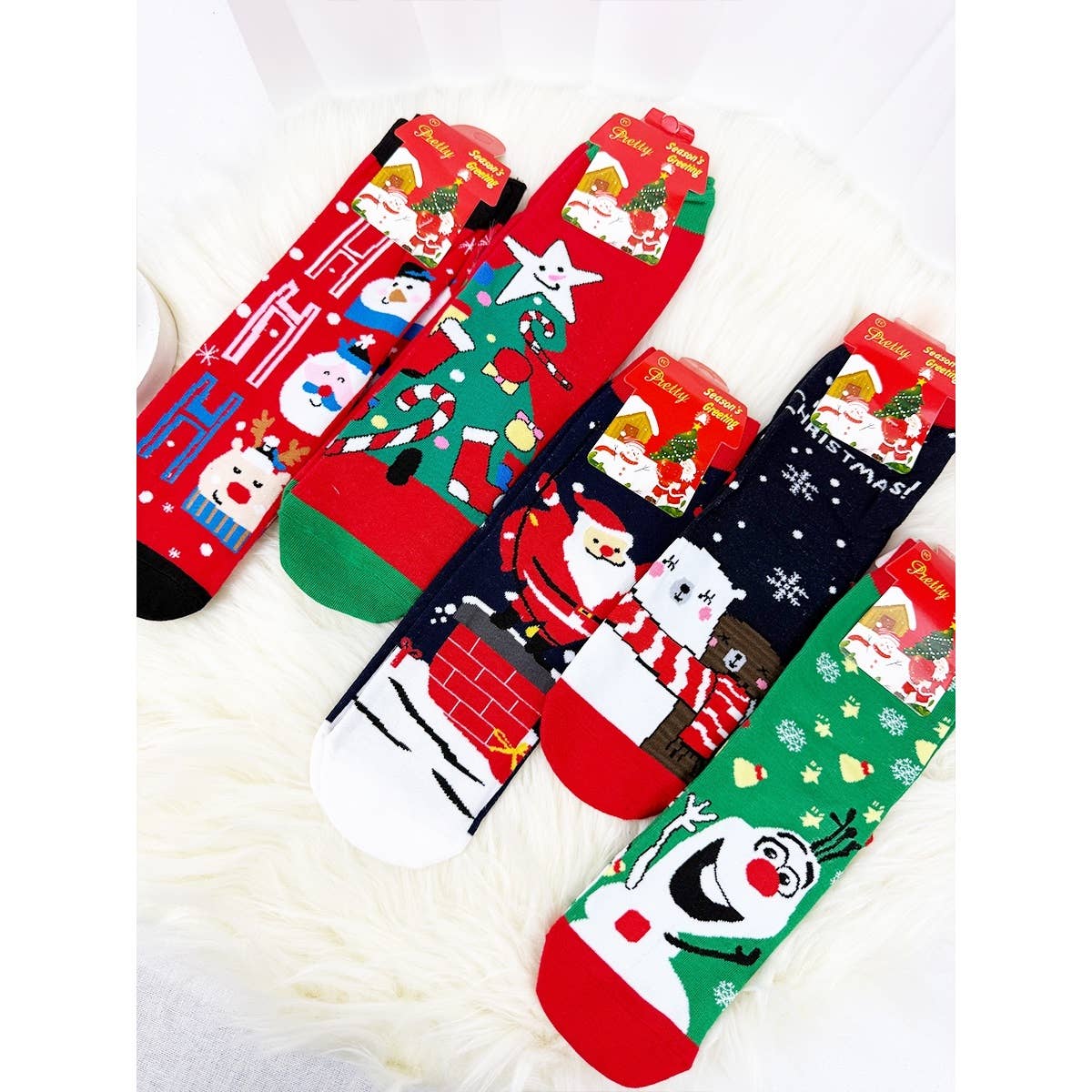 Cute Christmas Theme Socks