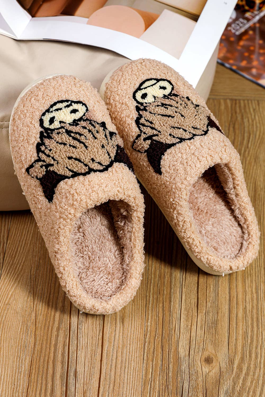 Cartoon Animal Plush Slippers