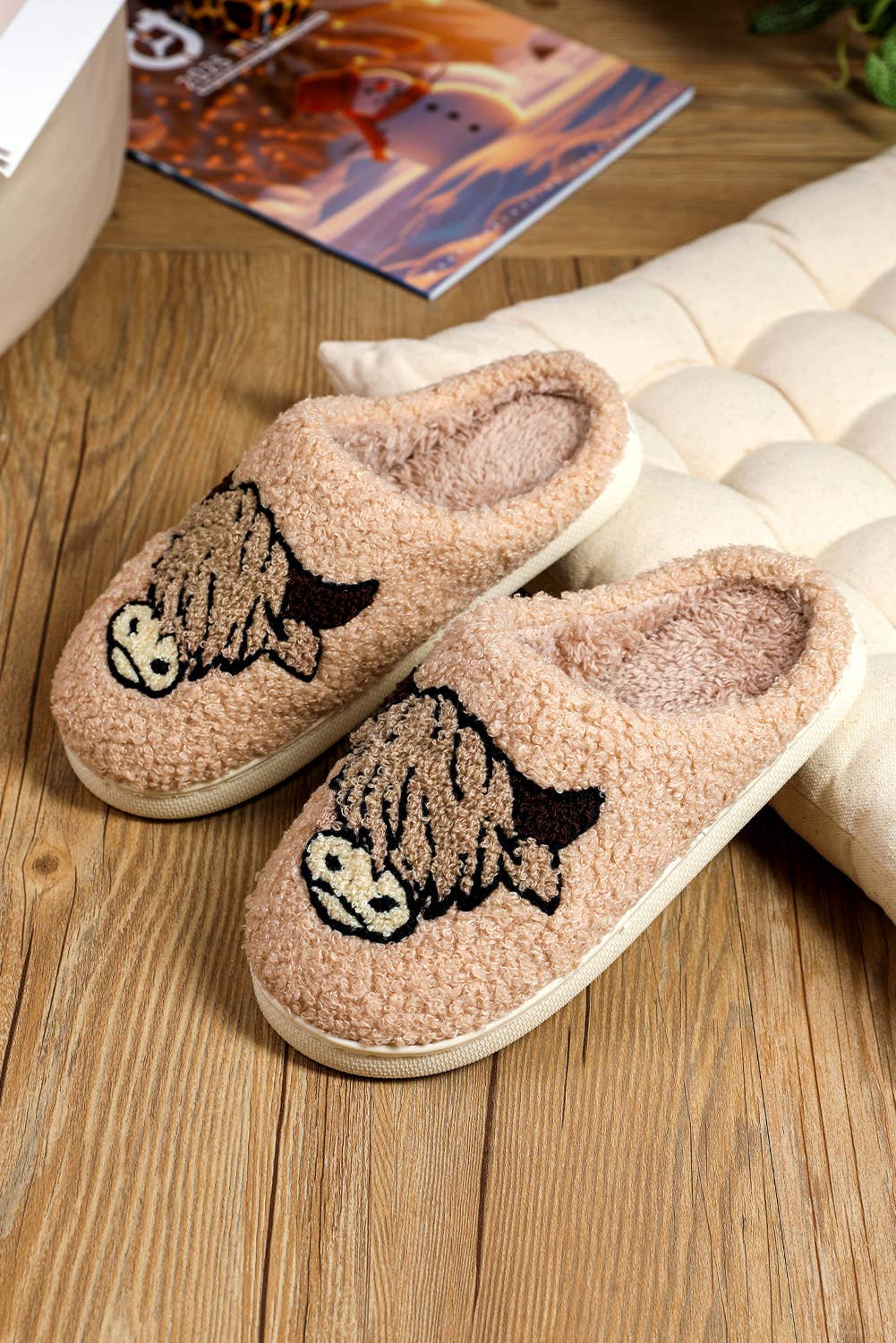 Cartoon Animal Plush Slippers