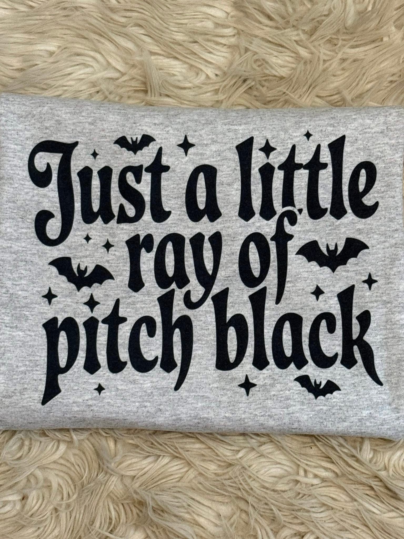 Just a little ray of pitch black