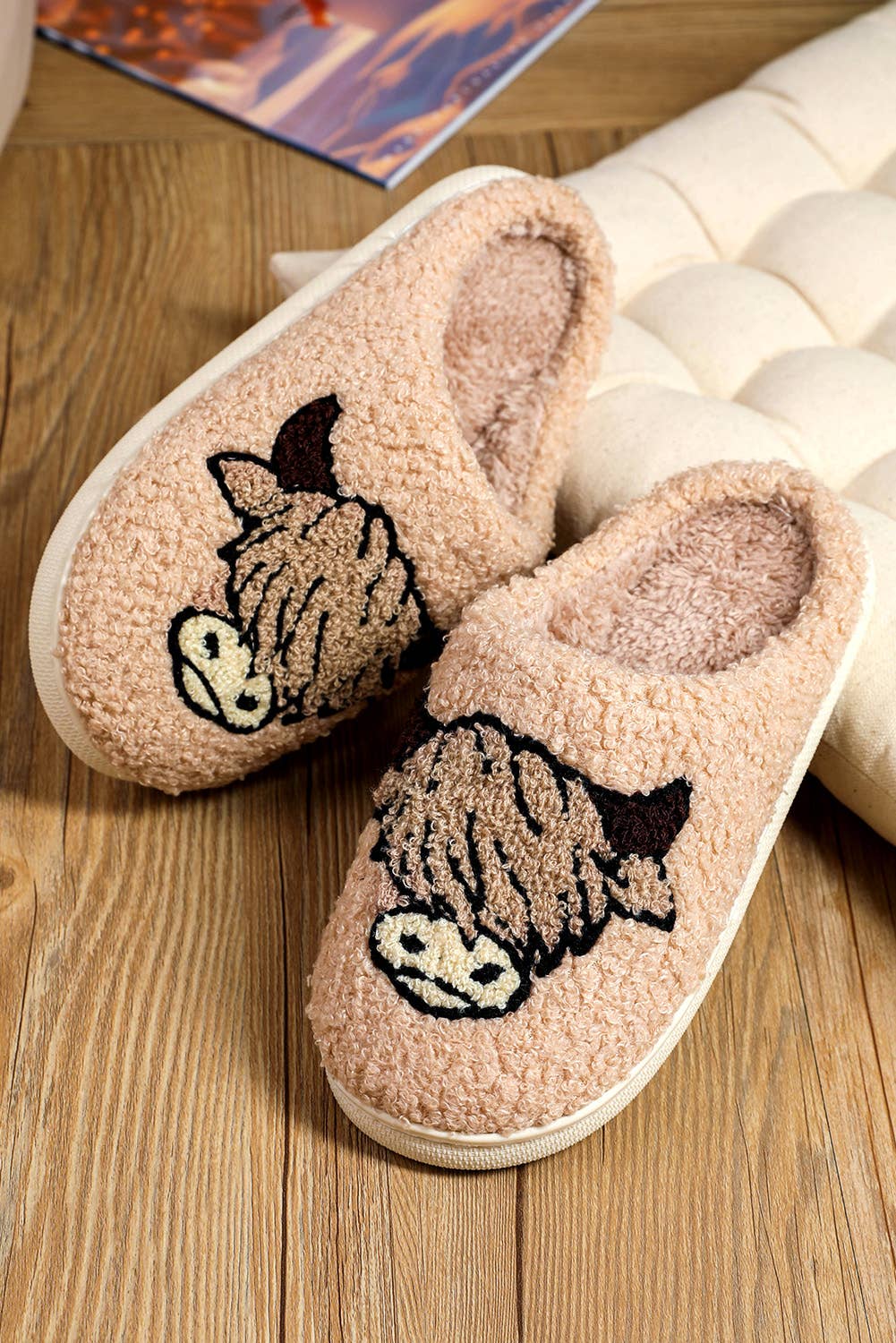 Cartoon Animal Plush Slippers